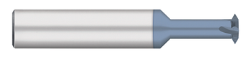 0.0720" Cutter DIA x 0.1563" (5/32) Reach Carbide Single-Flute Thread Mill - UN Threads #3 , 3 Flutes, AlTiN Coated