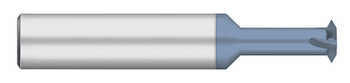 0.0800" Cutter DIA x 0.2500" (1/4) Reach Carbide Single-Flute Thread Mill - UN Threads #4 , 3 Flutes, AlTiN Coated