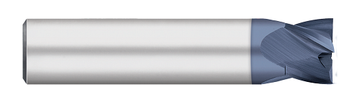 3.000 mm Cutter DIA x 6.000 mm Length of Cut Carbide Square End Mill, 4 Flutes, AlTiN Coated