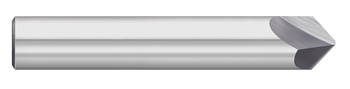 0.1875" (3/16) Shank DIA x 100Â° Included Angle x 2.5000" (2-1/2) Overall Length X 0.0300" Tip DIA Carbide Tipped Off Chamfer Mill, 2 Flutes, Uncoated  TITAN USA  SKU TITUS1-TC87637