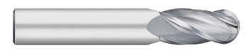 1.0000" (1) Cutter DIA x 1.5000" (1-1/2) Length of Cut Carbide Ball End Mill, 4 Flutes, Uncoated  TITAN USA  SKU TITUS1-TC65134