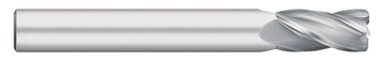 0.6250" (5/8) Cutter DIA x 0.0900" Radius x 2.2500" (2-1/4) Length of Cut Carbide Corner Radius End Mill, 4 Flutes, Uncoated  TITAN USA  SKU TITUS1-TC74351