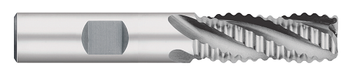 0.2500" (1/4) Cutter DIA x 0.6250" (5/8) Length of Cut Cobalt Course Pitch Rougher, 4 Flutes, Uncoated  TITAN USA  SKU TITUS1-TE63404
