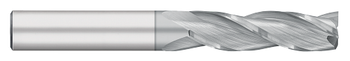 0.2500" (1/4) Cutter DIA x 1.0000" (1) Length of Cut Carbide Square End Mill, 3 Flutes, TiCN Coated  TITAN USA  SKU TITUS1-TC95317