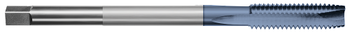 5/16-24 Size x 1.1250" (1-1/8) Thread Length x H3 Limit x 0.2400" Shank DIA, High Speed Steel Extension Tap - Spiral Point Plug, 2 Flutes, AlTiN Coated