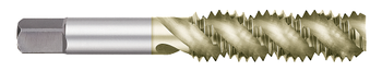 5/8-18 Size x 1.8125" (1-13/16) Thread Length x H3 Limit x 0.4800" Shank DIA, High Speed Steel Spiral Flute - Semi-Bottoming Tap, 4 Flutes, Zrn Coated  TITAN USA  SKU TITUS1-TT89155