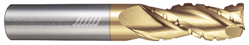 3 FL - Corner Radius - 35Â° Helix - 0.2500" (1/4) Cutter DIA x 0.2500" (1/4) Shank DIA x 0.0300" Radius x 1.0000" (1) LOC x 3.0000" (3) OAL - ZPLUS Coated  HELICAL  SKU HELSO1-82002