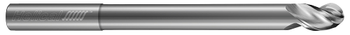 3 FL - Ball - 40Â° Helix - 0.1250" (1/8) Cutter DIA x 0.1250" (1/8) Shank DIA x 0.1562" (5/32) LOC x 2.5000" (2-1/2) OAL x 0.5000" (1/2) Reach - Uncoated  HELICAL  SKU HELSO1-47040