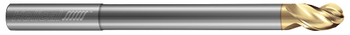 3 FL - Ball - 40° Helix - 0.5000" (1/2) Cutter DIA x 0.5000" (1/2) Shank DIA x 0.6250" (5/8) LOC x 4.0000" (4) OAL x 2.2500" (2-1/4) Reach - ZPLUS Coated
