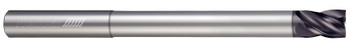 4 FL - Square - 0.2500" (1/4) Cutter DIA x 0.2500" (1/4) Shank DIA x 0.3750" (3/8) LOC x 4.0000" (4) OAL x 1.6250" (1-5/8) Reach - APLUS Coated  HELICAL  SKU HELSO1-81680