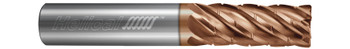 6 FL - Corner Radius - 0.1250" (1/8) Cutter DIA x 0.1250" (1/8) Shank DIA x 0.0100" Radius x 0.5000" (1/2) LOC x 2.5000" (2-1/2) OAL - TPLUS Coated  HELICAL  SKU HELSO1-87428