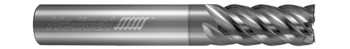 5 FL - Square - 0.5000" (1/2) Cutter DIA x 0.5000" (1/2) Shank DIA x 1.0000" (1) LOC x 3.0000" (3) OAL - NPLUS Coated  HELICAL  SKU HELSO1-88992