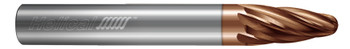 6 FL - Oval - 0.3750" (3/8) Cutter DIA x 0.3750" (3/8) Shank DIA x 3.0000" (3) Major Radius x 0.0938" Tip Radius x 0.8260" LOC x 4.0000" (4) OAL - TPLUS Coated  HELICAL  SKU HELSO1-87983