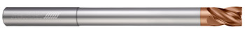 4 FL - Square - 0.1250" (1/8) Cutter DIA x 0.1250" (1/8) Shank DIA x 0.1562" (5/32) LOC x 3.0000" (3) OAL x 0.3750" (3/8) Reach - TPLUS Coated  HELICAL  SKU HELSO1-86935