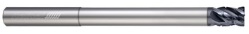 4 FL - Corner Radius - 0.5000" (1/2) Cutter DIA x 0.5000" (1/2) Shank DIA x 0.0300" Radius x 0.6250" (5/8) LOC x 6.0000" (6) OAL x 4.1250" (4-1/8) Reach - APLUS Coated, 82885  HELICAL  SKU HELSO1-82885