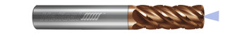 5 FL - Feed Mill - 0.6250" (5/8) Cutter DIA x 0.6250" (5/8) Shank DIA x 0.0500" Radius x 2.1250" (2-1/8) LOC x 4.0000" (4) OAL  - TPLUS Coated, 86438