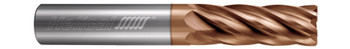 6 FL - Corner Radius - 0.5000" (1/2) Cutter DIA x 0.5000" (1/2) Shank DIA x 0.0900" Radius x 1.0000" (1) LOC x 3.0000" (3) OAL - TPLUS Coated, 87309  HELICAL  SKU HELSO1-87309