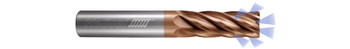 6 FL - Corner Radius - 0.5000" (1/2) Cutter DIA x 0.5000" (1/2) Shank DIA x 0.0300" Radius x 1.0000" (1) LOC x 3.0000" (3) OAL  - TPLUS Coated, 87616
