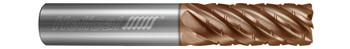 7 FL - Corner Radius - 0.2500" (1/4) Cutter DIA x 0.2500" (1/4) Shank DIA x 0.0200" Radius x 1.2500" (1-1/4) LOC x 3.0000" (3) OAL - TPLUS Coated, 88545  HELICAL  SKU HELSO1-88545
