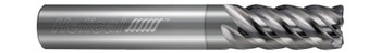 5 FL - Corner Radius - 0.1875" (3/16) Cutter DIA x 0.2500" (1/4) Shank DIA x 0.0100" Radius x 0.2500" (1/4) LOC x 2.5000" (2-1/2) OAL - NPLUS Coated, 88900  HELICAL  SKU HELSO1-88900