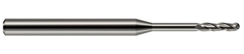 3 FL - 0.0120" (.3 mm) Cutter DIA x 0.0600" LOC x 0.1200" Reach, 13812  HARVEY TOOL  SKU HARTO1-13812