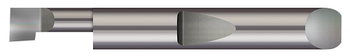 0.0550" (1.4 mm) Min Bore DIA x 0.250" (1/4) Max Bore Depth x 0.0130" Projection x 0.1875" (3/16) Shank DIA x 1.50" (1-1/2) Overall Length  - Carbide Quick Change - Boring Standard Right Hand