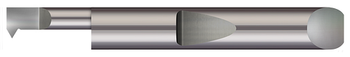 0.3820" Min Bore DIA x 2.000" (2) Max Bore Depth x 0.0850" Projection x 0.3750" (3/8) Shank DIA x 3.50" (3-1/2) Overall Length x 0.002" Corner Radius  #7-32 - Carbide Quick Change - UN Thread - Single Point Right Hand, QIT-3602000