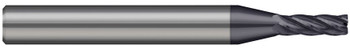 4 FL - 2.500 mm Cutter DIA x 0.200 mm Radius x 7.500 mm LOC - AlTiN Nano Coated  HARVEY TOOL  SKU HARTO1-722951-C6