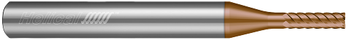 6 FL - Corner Radius - 3.000 mm Cutter DIA x 6.000 mm Shank DIA x 1.000 mm Radius x 6.000 mm LOC x 63.000 mm OAL - TPLUS Coated  HELICAL  SKU HELSO1-89450