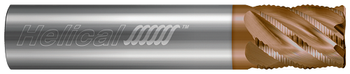 6 FL - Corner Radius - 0.3750" (3/8) Cutter DIA x 0.3750" (3/8) Shank DIA x 0.0400" Radius x 1.0000" (1) LOC x 3.0000" (3) OAL - TPLUS Coated  HELICAL  SKU HELSO1-89059