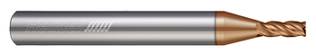 4 FL - Corner Radius - 0.0938" Cutter DIA x 0.2500" (1/4) Shank DIA x 0.0100" Radius x 0.3750" (3/8) LOC x 2.5000" (2-1/2) OAL - TPLUS Coated  HELICAL  SKU HELSO1-89996