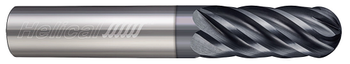 6 FL - Ball - 1.0000" (1) Cutter DIA x 1.0000" (1) Shank DIA x 1.2500" (1-1/4) LOC x 4.0000" (4) OAL  - APLUS Coated 6 FL - Ball - 1.0000" (1) Cutter DIA x 1.0000" (1) Shank DIA x 1.2500" (1-1/4) LOC x 4.0000" (4) OAL  - APLUS Coated
