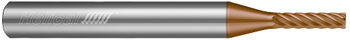 6 FL - Corner Radius - 0.1875" (3/16) Cutter DIA x 0.2500" (1/4) Shank DIA x 0.0100" Radius x 0.5625" (9/16) LOC x 2.0000" (2) OAL - TPLUS Coated  HELICAL  SKU HELSO1-89359