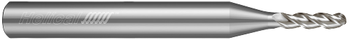 3 FL - Ball - 40Â° Helix - 0.1250" (1/8) Cutter DIA x 0.2500" (1/4) Shank DIA x 0.5000" (1/2) LOC x 2.0000" (2) OAL - Uncoated  HELICAL  SKU HELSO1-89547