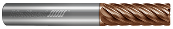 8 FL - Corner Radius - 0.2500" (1/4) Cutter DIA x 0.2500" (1/4) Shank DIA x 0.0100" Radius x 1.0000" (1) LOC x 3.0000" (3) OAL - TPLUS Coated  HELICAL  SKU HELSO1-89640