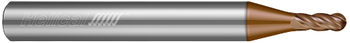 4 FL - Ball - 0.0313" Cutter DIA x 0.2500" (1/4) Shank DIA x 0.0938" LOC x 2.5000" (2-1/2) OAL  - TPLUS Coated