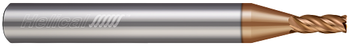 4 FL - Corner Radius - 3.000 mm Cutter DIA x 6.000 mm Shank DIA x 0.500 mm Radius x 9.000 mm LOC x 63.000 mm OAL - TPLUS Coated  HELICAL  SKU HELSO1-89753
