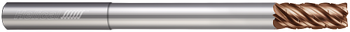 5 FL - Corner Radius - 0.5000" (1/2) Cutter DIA x 0.5000" (1/2) Shank DIA x 0.0300" Radius x 0.6250" (5/8) LOC x 4.0000" (4) OAL x 2.2500" (2-1/4) Reach - TPLUS Coated, 89275  HELICAL  SKU HELSO1-89275