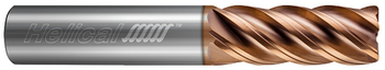 5 FL - Corner Radius - 0.3750" (3/8) Cutter DIA x 0.3750" (3/8) Shank DIA x 0.0300" Radius x 2.0000" (2) LOC x 4.0000" (4) OAL - TPLUS Coated, 84680W  HELICAL  SKU HELSO1-84680W