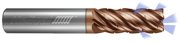 5 FL - Corner Radius - 0.7500" (3/4) Cutter DIA x 0.7500" (3/4) Shank DIA x 0.0600" Radius x 2.2500" (2-1/4) LOC x 5.0000" (5) OAL  - TPLUS Coated, 89929