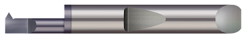 Quick Change - Left Hand - 0.2020" Min Bore DIA x 0.350" Max Bore Depth x 0.0400" Projection x 2.00" (2) OAL x 0.002" Corner Radius #14-56 - AlTiN Coated  MICRO 100  SKU MIC100-QITL-180350X