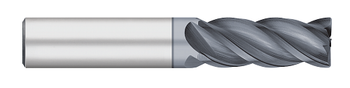 4 FL - 0.5000" (1/2) Cutter DIA x 0.0100" Radius x 1.2500" (1-1/4) LOC  - ALCRO-Max Coated