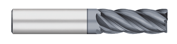 5 FL - 0.2500" (1/4) Cutter DIA x 0.0200" Radius x 0.7500" (3/4) LOC  - ALCRO-Max Coated