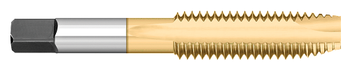 M5 x 0.5 Size x 0.8750" (7/8) Thread Length x D3 Limit x 0.1940" Shank DIA, High Speed Steel - SP/PT Plug - 2 FL - TiN Coated, TT93228TIN  TITAN USA  SKU TITUS1-TT93228TIN