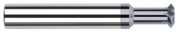 0.2500" (1/4) Cutter DIA x 0.1250" (1/8) Width x 1.0000" (1) Neck Length - 90Ã‚Â° Included Angle - 4 FL - AlTiN Nano Coated Â– HARVEY TOOL Â– SKU HARTO1-19503-C6