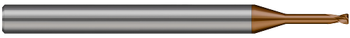 2 FL - 2.000 mm Cutter DIA x 0.200 mm Radius x 2.800 mm LOC x 15.000 mm Reach - Ti Hard Nano Coated Â– HARVEY TOOL Â– SKU HARTO1-680745-C12