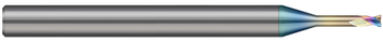2 FL - 0.500 mm Cutter DIA x 0.750 mm LOC x 2.000 mm Reach - Amorphous Diamond Coated  HARVEY TOOL  SKU HARTO1-689411-C4