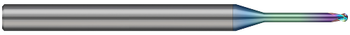 2 FL - 1.000 mm Cutter DIA x 0.800 mm LOC x 10.000 mm Reach - Amorphous Diamond Coated Â– HARVEY TOOL Â– SKU HARTO1-689622-C4