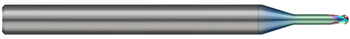 2 FL - 1.000 mm Cutter DIA x 0.800 mm LOC x 6.000 mm Reach - Amorphous Diamond Coated