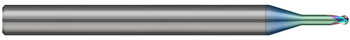 2 FL - 0.400 mm Cutter DIA x 0.300 mm LOC x 2.000 mm Reach - Amorphous Diamond Coated
